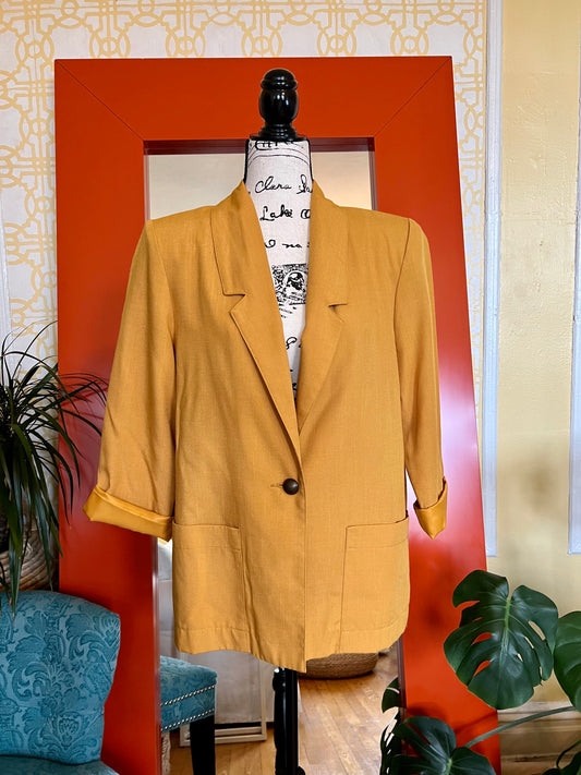 Vintage Mustard Blazer