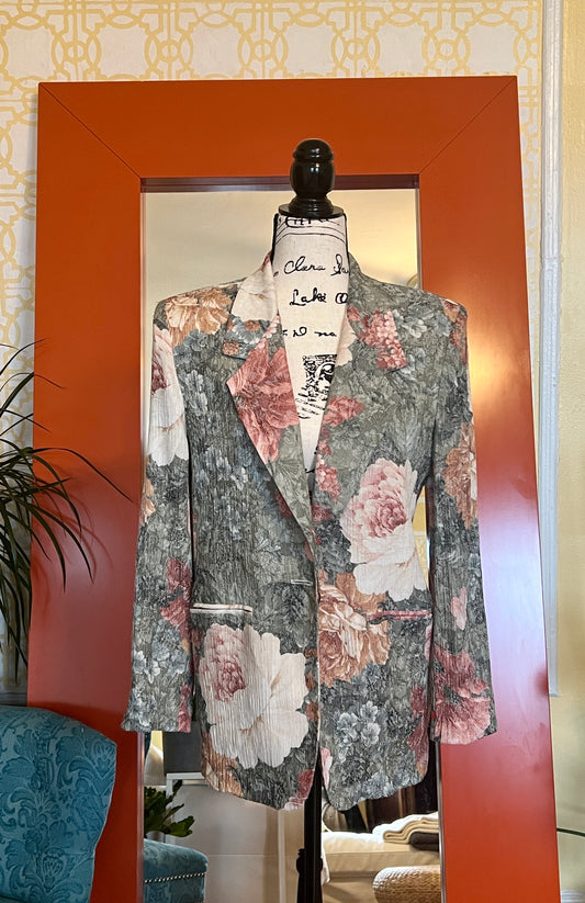 Vintage Floral Blazer